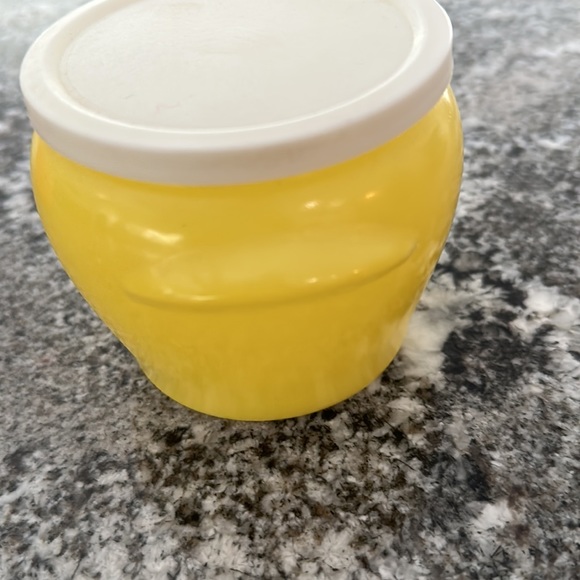 Glasbake McKee honey whip jar pot with lid - yellow - Picture 5 of 8